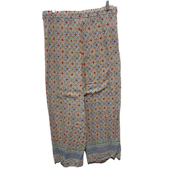 By Anthropologie Pajama Pants Womens M Floral Colorful Drawstring Lightweight PJ - Picture 6 of 9